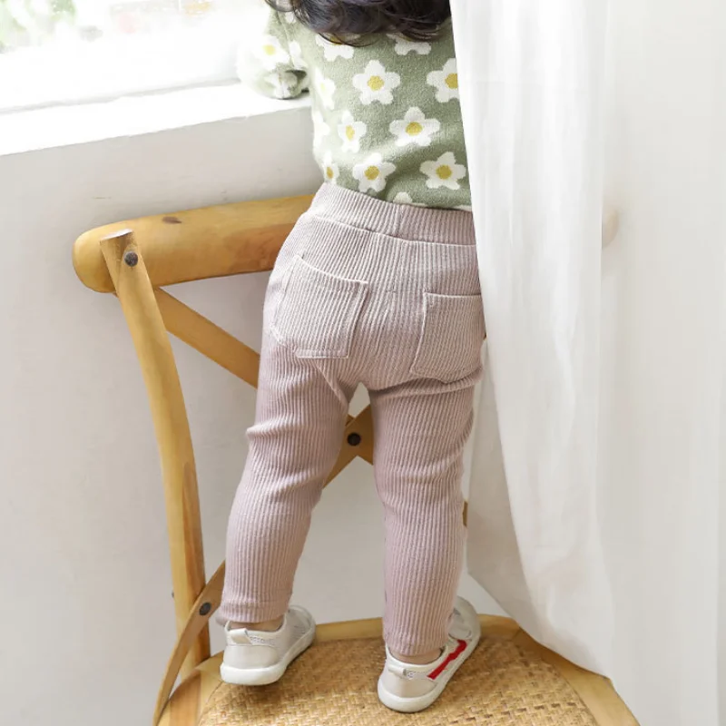 Pantaloni per bambini Per ragazze Ragazzi Solid Big PP Pantaloni per bambini Primavera Autunno Pantaloni lunghi per bambini Pantaloni casual per bambini 1-6 anni