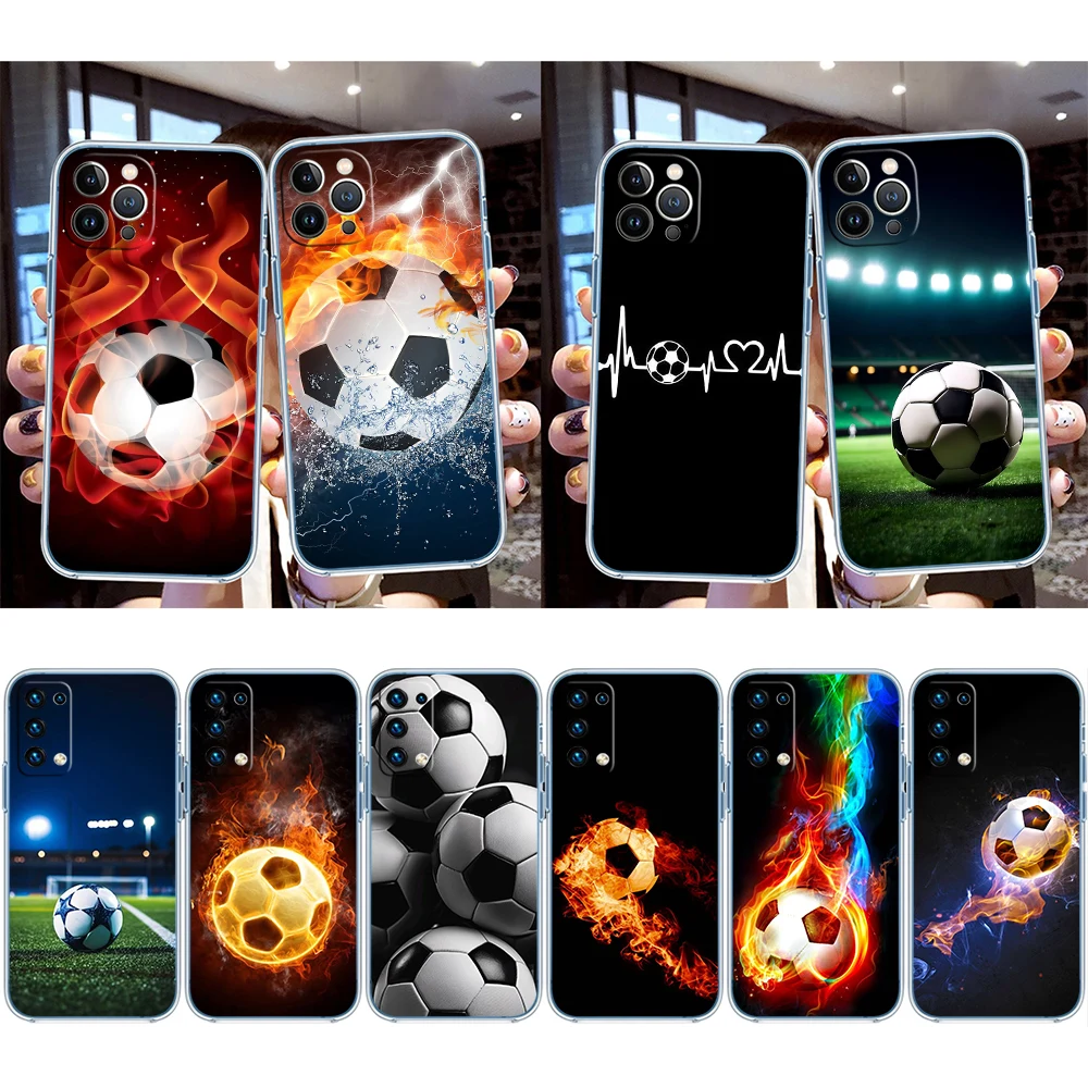 FR30 Football Soccer Transparent Phone Case for Samsung Galaxy A04 A04S A14 A23 A34 A54 M23 M33 M52 M53
