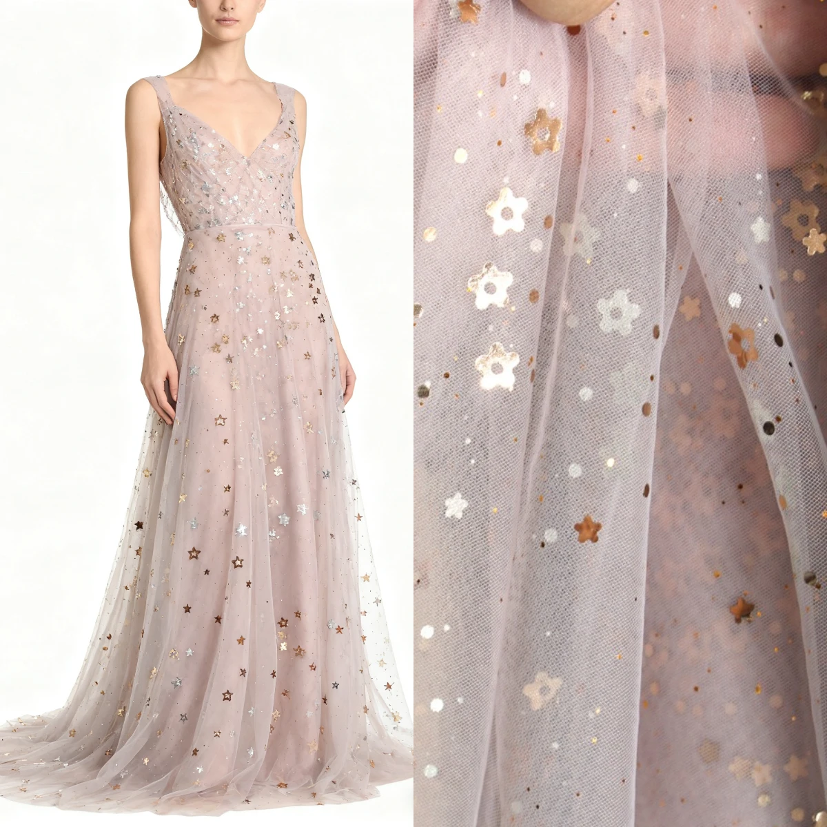 

✨ Многоцветная сетчатая ткань с блестками | Свадебное платье своими руками, вечернее платье, блестящий швейный материал ✨