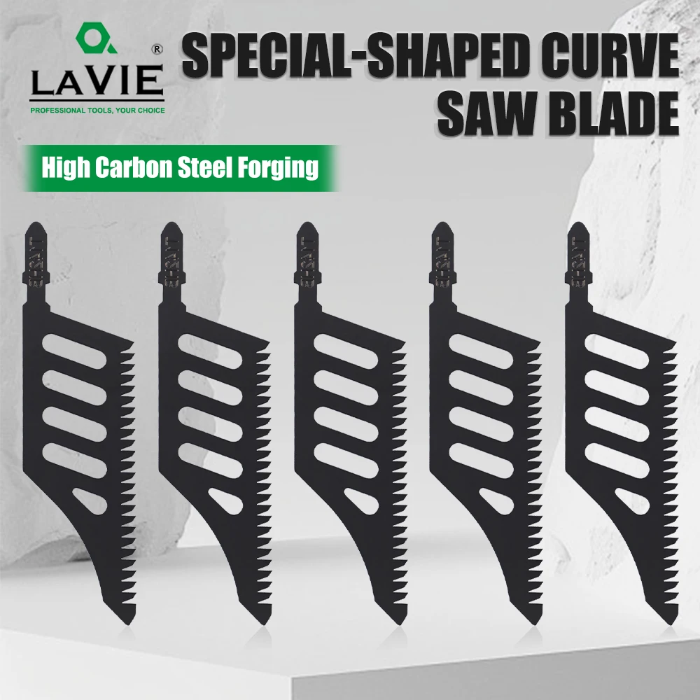 

LAVIE 5pcs Curved T142HB Saw Blade Set T Shank Flush Cutting Replacement Blades For Precision Cutters Electric Tool Accessories