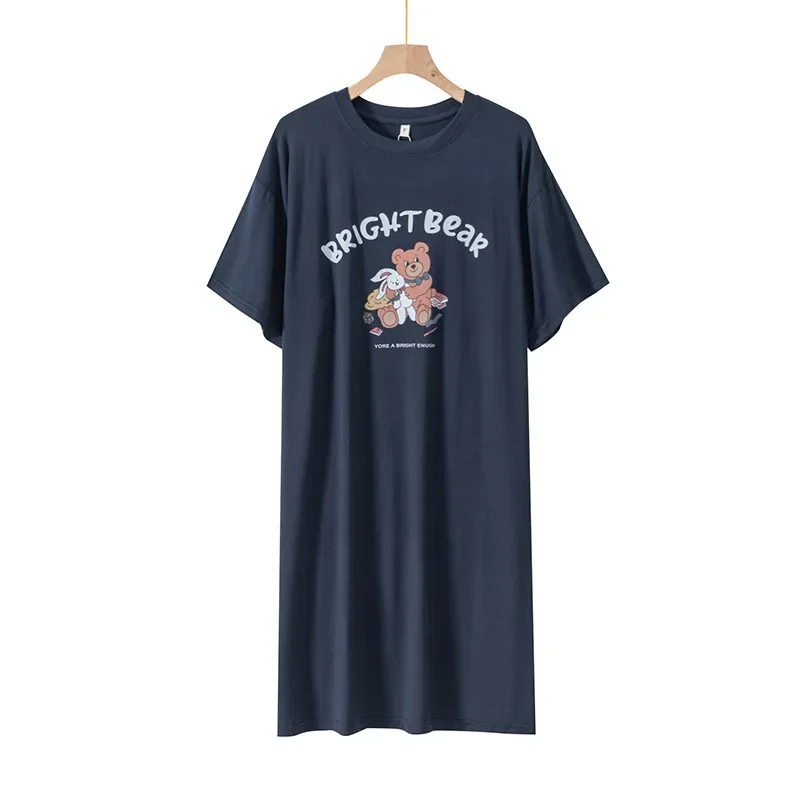 Nightgowns Women's Clothing Summer Short Sleeve Japan Thin Home Loose Casual Soft High Quality Cool Skinny Comfortable Sweet