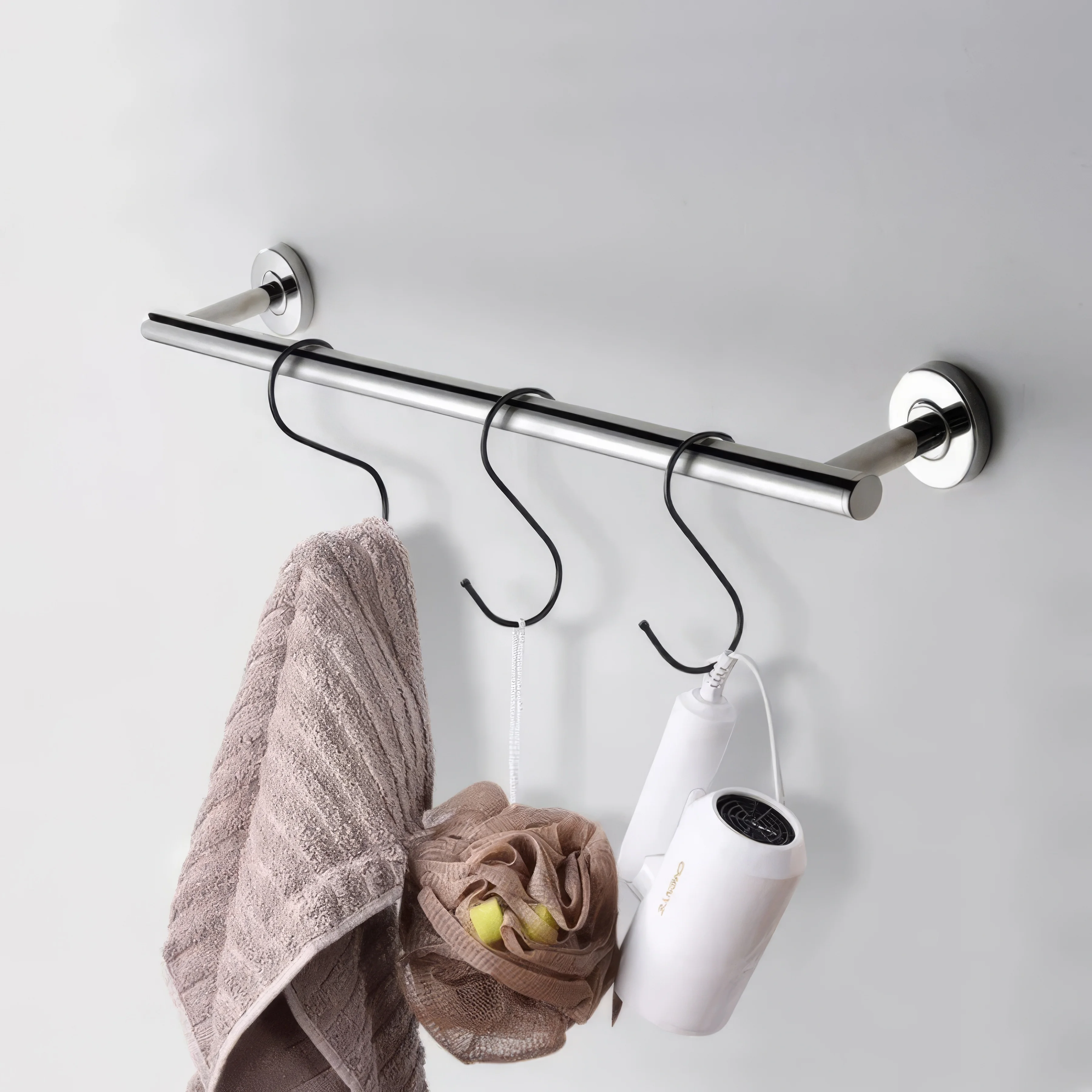 

20 Pieces Black S Hooks Space Saving Organizer for Hanging Plants Towels Bags Durable Rustproof Strong Steel Kitchen Bathroom