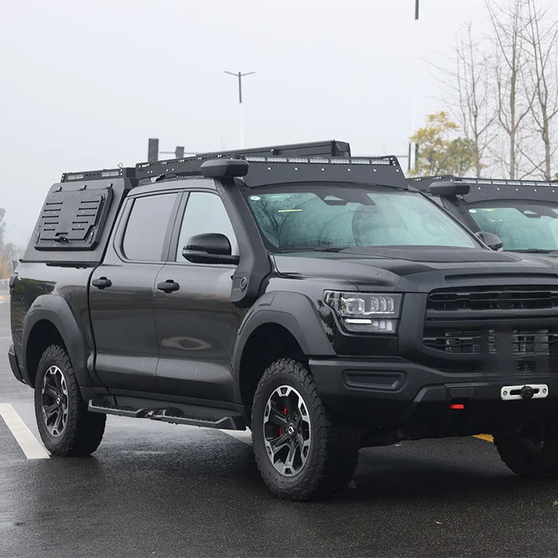 High Quality Aluminum Full Height Three Door Waterproof Truck Bed Canopy Fit 4x4 Pickup