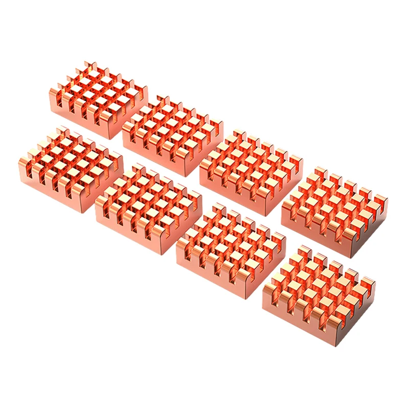 Pure Copper Video Memory Storage Cooling Plate Needle Column Red Copper Chipset Radiator Motherboards Videocards Chips Heatsink