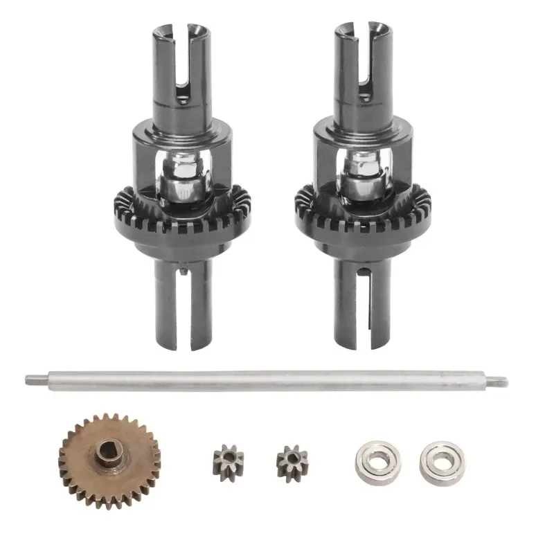مجموعة ترقية معدنية للترس التفاضلي وعمود الدفع لسيارة WLtoy 1/28 K989 284131 284010، قطع غيار لتحسين أداء السيارات التي تعمل بالتحكم عن بعد