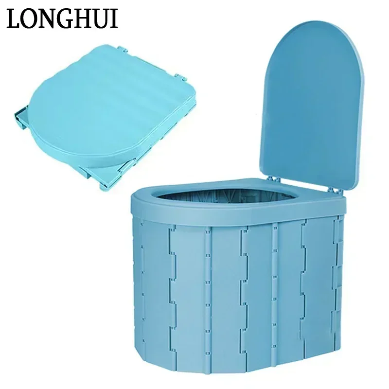 

Portable Toilet Household Foldable Toilet Car Toilet Outdoor Camping Toilets Women Children Travel Toilets Emergency Toilets