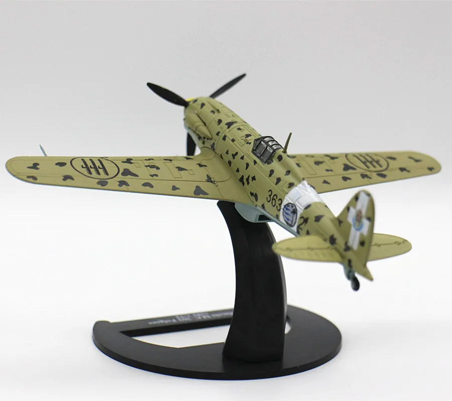 

NEW 1/72 Alloy Airplane Macchi MC 202 Folgore Italy 1941 Air Force Fighter Model Collection Can't Fly WWII Military Toys