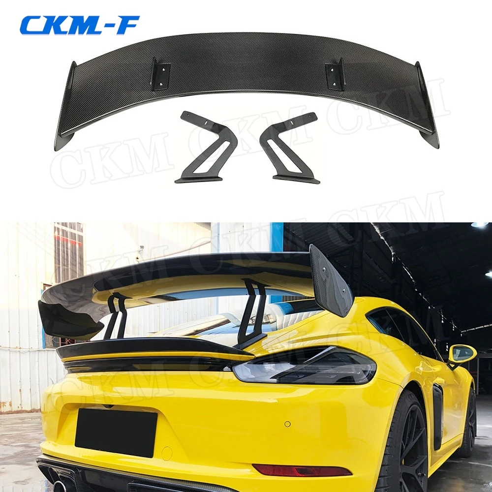 

Dry Carbon/Wet Carbon Material Rear Trunk Lip Spoiler For Porsche Cayman 718 987 997 998 981 911 Boxster GT4