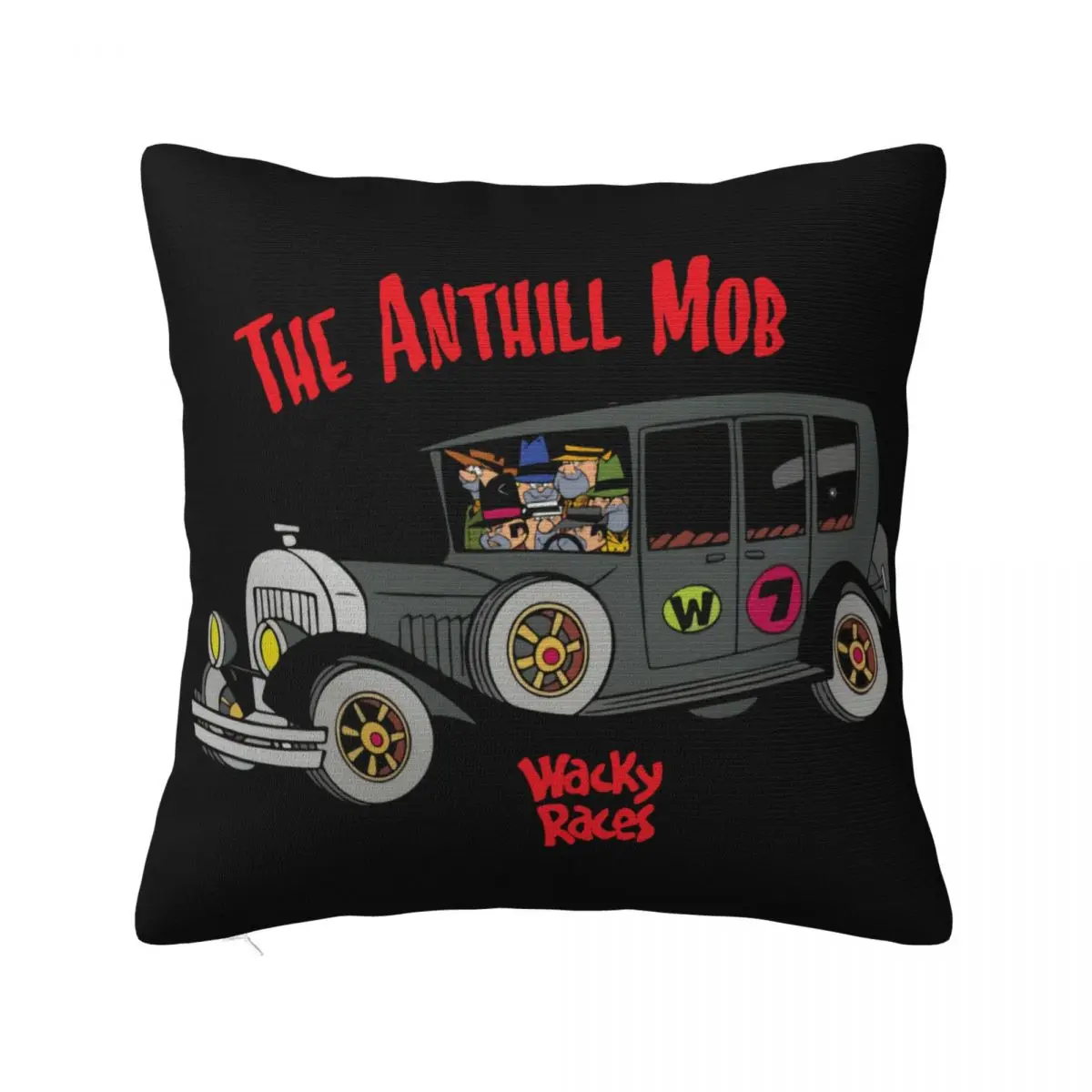 Wacky Races Anthill Mob Hanna Barbera Dastardly Muttley Blue Men Cartoon Character Pillow Case