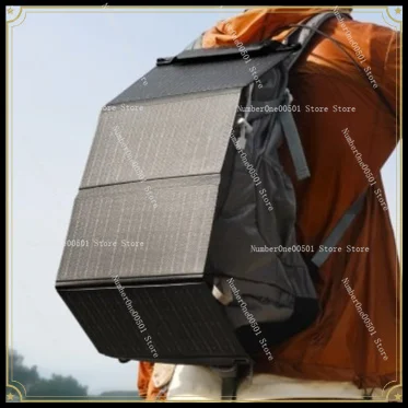 Outdoor Portable Folding Solar Panel Outdoor Camping Hiking Fishing Double Port Fast Charging Waterproof and Dustproof