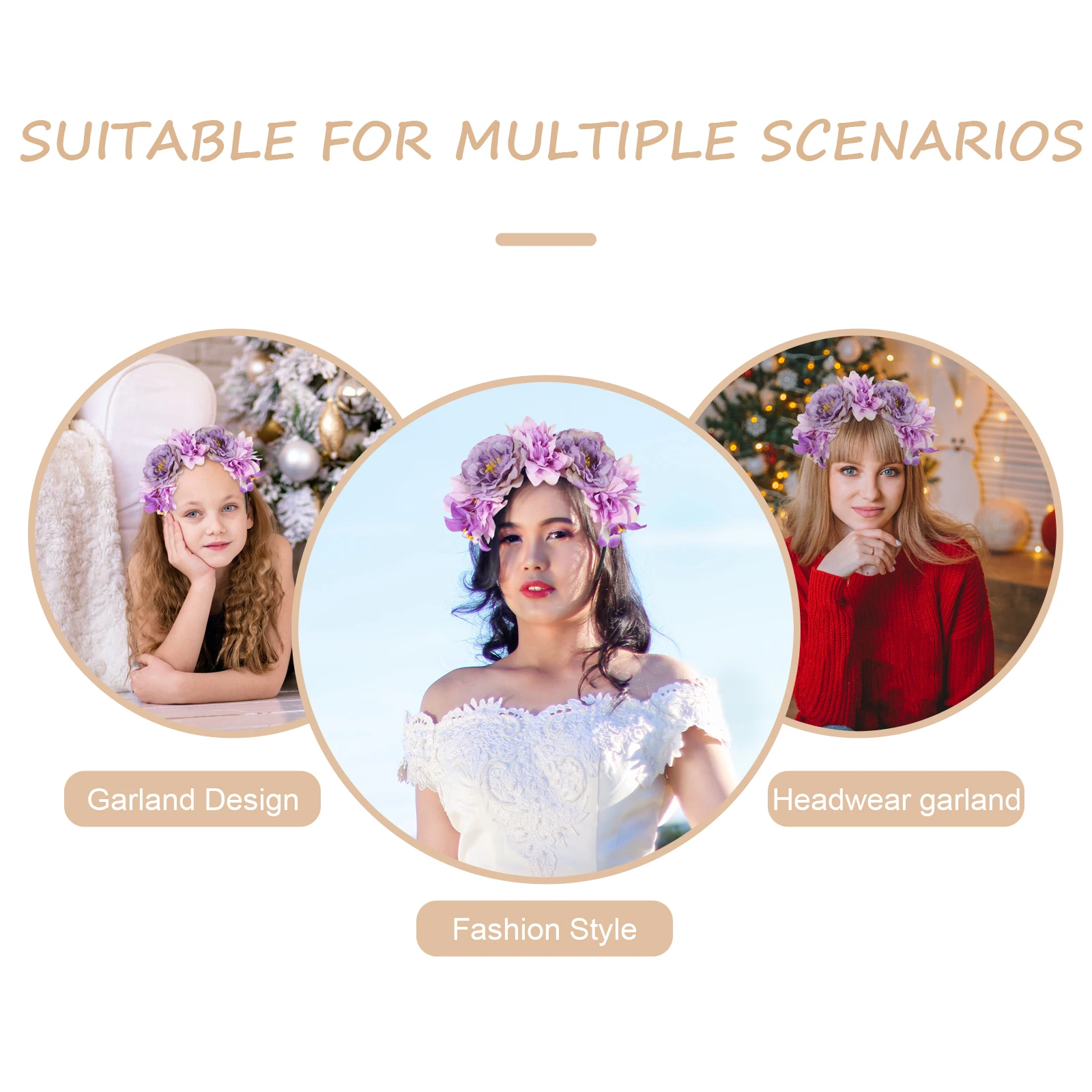 

Chic Vintage Peony Headband for Women Romantic Floral Accessory for Travel Dress Up and Special Occasions Flower Headbands