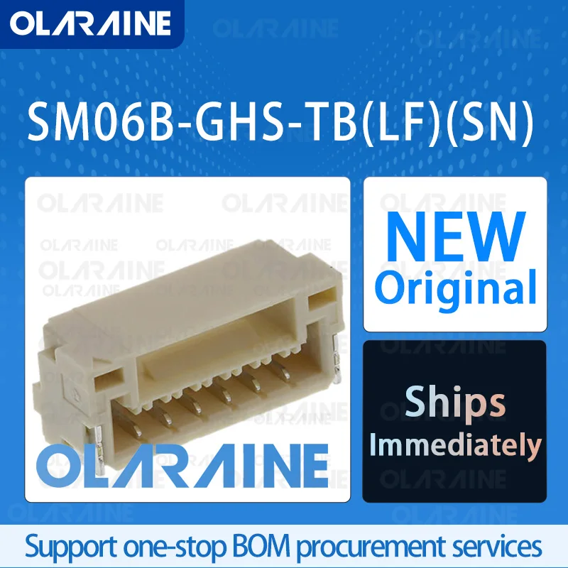 

50/200/500Pcs SM06B-GHS-TB(LF)(SN) 100% brand new and original IC chip Connector headers and wire housings 6 Position