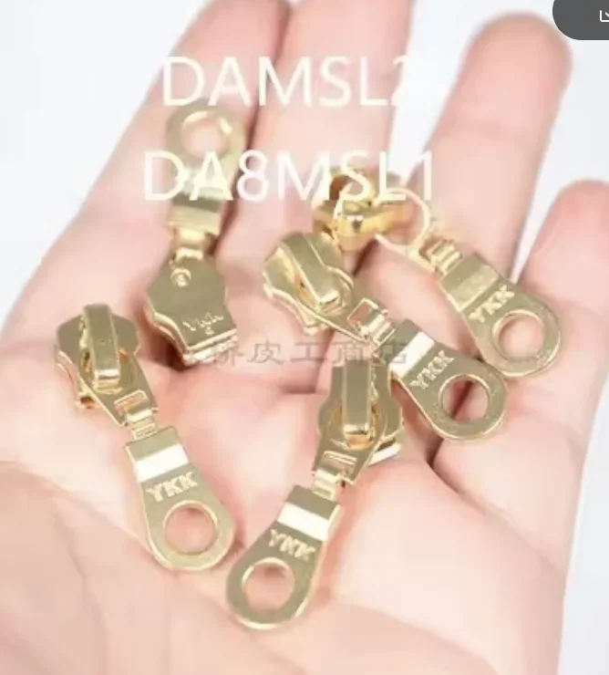 

25PCS Authentic YKK/3 Size/5 Size/metal Accessories Gold Copper/zipper Head/brass Special Pull Head