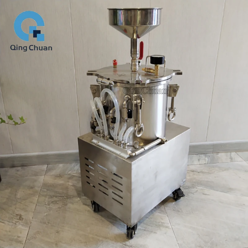 Edible Oil Pressure Filter 750W Commercial Stainless Steel Peanut Sesame Canola Automatic Separator Rapeseed Residue Equipment