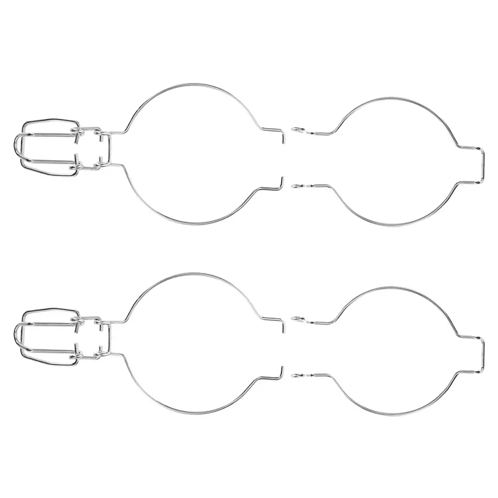 

2Pcs Stainless Steel Wire Clamp for Glass Jars Spring Lock Buckle Sealed Buckle Replacement Accessories for Wide Mouth Mason