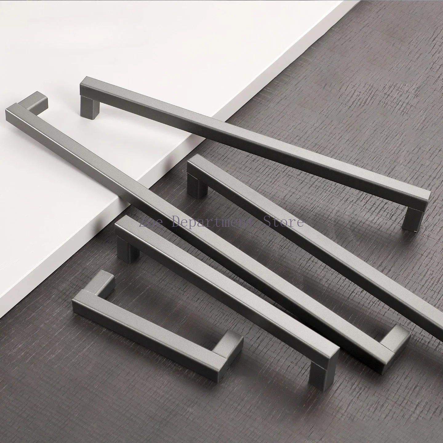 

Aluminum alloy square handle simple Nordic style solid cabinet furniture drawer wardrobe handle