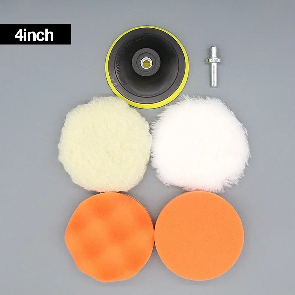 3/4 Inch Car Polishing Pad Kit Car Waxing Sponge Disk Wool Wheel Drill Buffing Kit Professional Auto Paint Care Buffing Pads