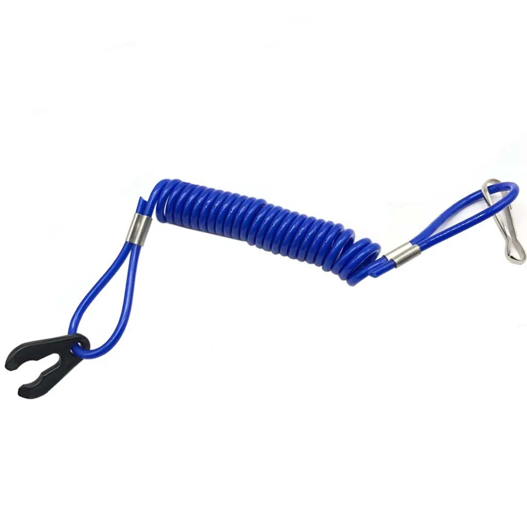 Universal Outboard Kill Stop Switch Emergency Engine Cut Off Plastic Safety Lanyard for Outboard Motors