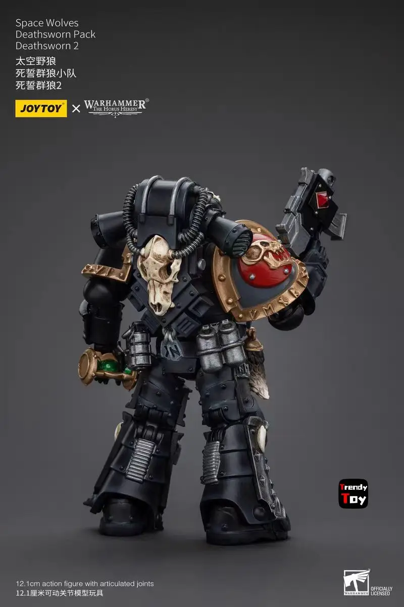 【JOYTOY】Warhammer 40K Space Wolves Deathsworn Pack Deathsworn 2 1/18 Coleção de brinquedos de bonecos de ação