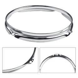 High-Quality Replacement Snare Drum Hoops Sturdy tools For 8 10 12 14 Inch Zinc Alloy Silver Music Instruments Accessories