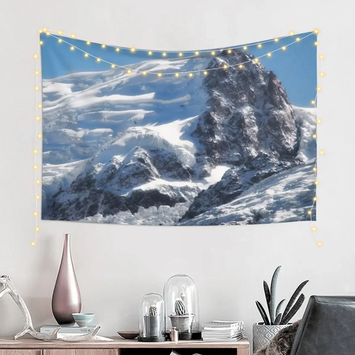 Mont Blanc du Tacul, Alpes, France Tapestry For Bedroom Room Decor Decorations For Your Bedroom Tapestry