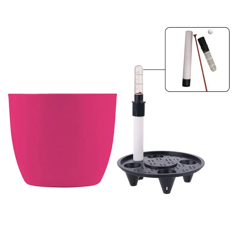 f92b pp 6x5'''later Watering Planders Flower Pots ในร่มพร้อมตัวบ่งชี้ระดับน้ำสวนที่ทันสมัยตกแต่ง Planter Pot สำหรับทุกคน