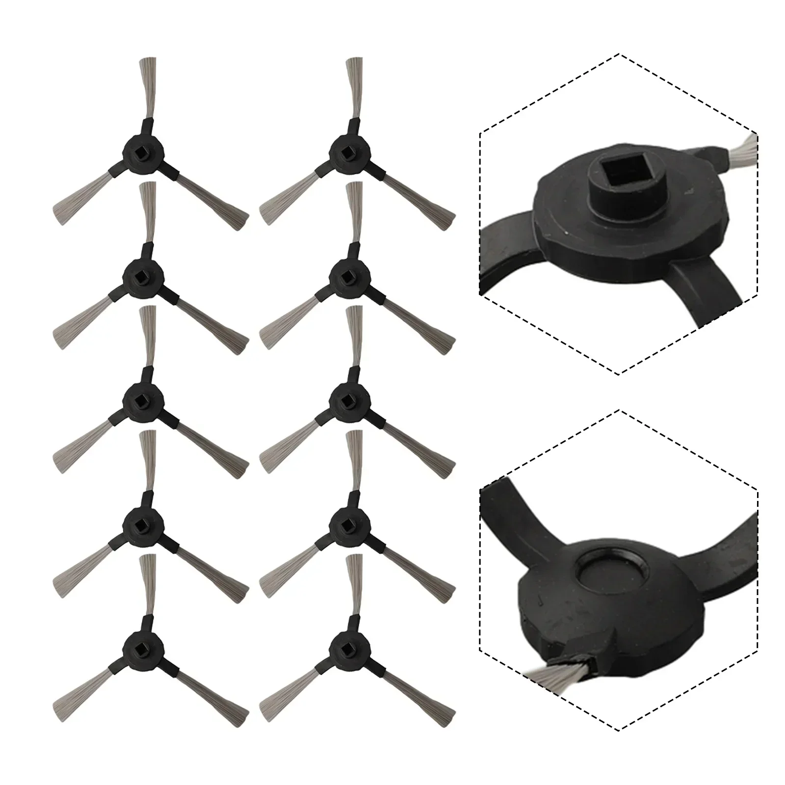 10 teile/satz Seite Pinsel Für VR 102/VR 201 Robotic Staubsauger Ersatzteile Haushalt Reinigung Ersatz Zubehör