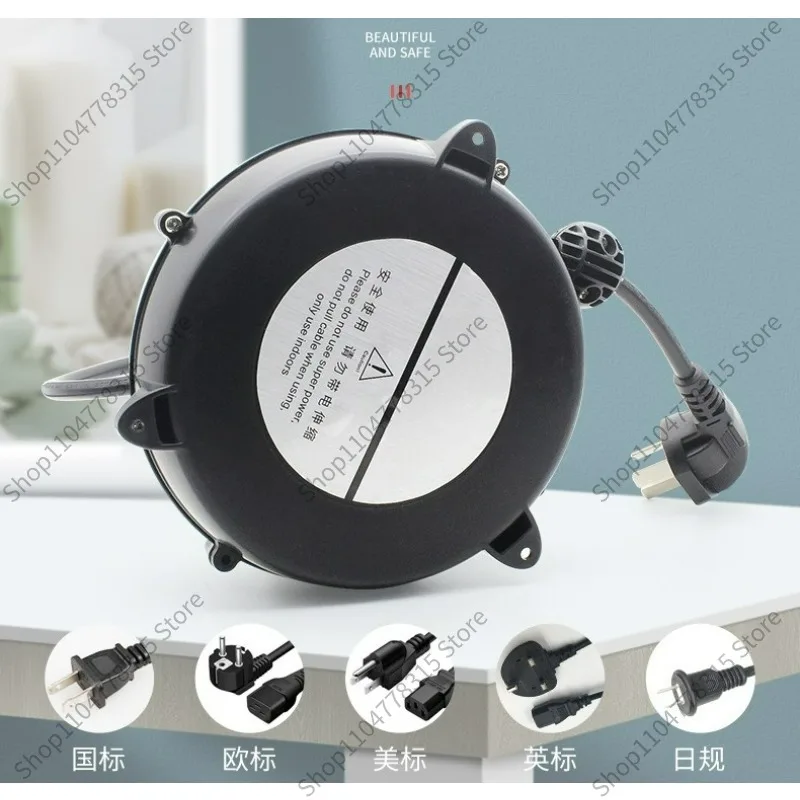 For Auto Retractable Cord Reel, Household Power Cable Storage Organizer, Flame Resistant High Temp Retracting Wire Reel