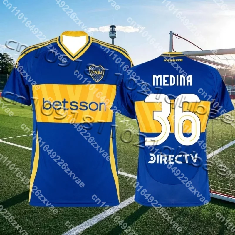 

3D Printed Argentine Football Training Uniform Fan Uniform Boca Juniors Adult and Children Breathable T-shirt