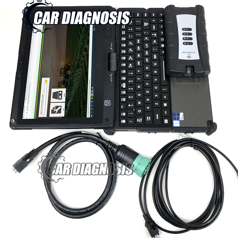 

Getac v110 Laptop tablet AG CF Agriculture Construction Electronic Data Link real JD EDL V3 Service Advisor Diagnostic cable
