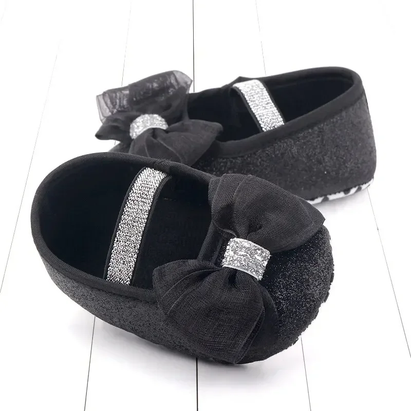 Bow Tie Anti-slip Soft Cotton Sole Toddler Shoes Spring Autumn Baby Girls Princess Shoes Ballet Slippers Baby Shoes