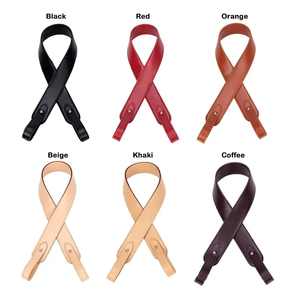 

Stylish Cow Leather Leather Bag Straps Solid Color PU Leather Shoulder Bag Strap Adjustable PU Leather Strap DIY Bags