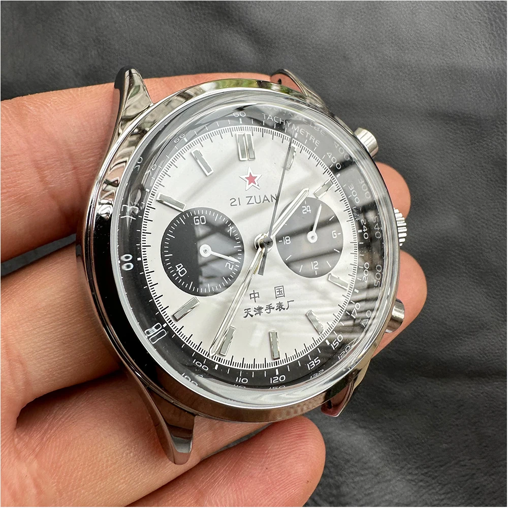 1963 Chronograph Watch for Men 21 Zuan Pilot Waterproof Canvas Fashion Unique Military Male Watch 42mm Quartz