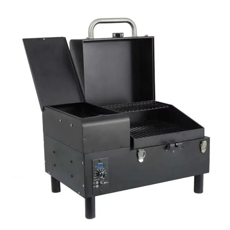 قفزة الطاقة ODM OEM المحمولة منضدية الخشب بيليه شواء شواء المدخن مع ترقية وحدة تحكم PID للتخييم في الهواء الطلق ، المطبخ كوكي