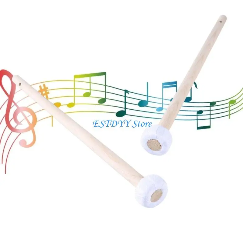 G6DE 1 Pair Percussion with Cotton Head Percussion Mallet, Timpani Sticks for Drum