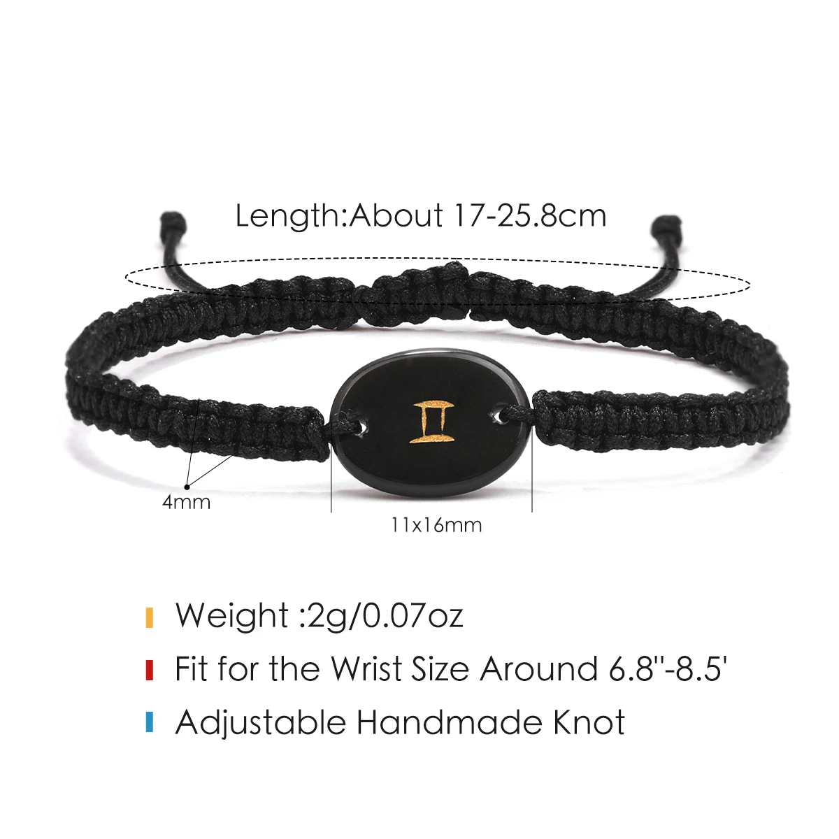 12 Constellation Bracelet Handmade Adjustable Size Male and Female Wear Taurus Leo Virgo Bracelet Wholesale and dropshipping