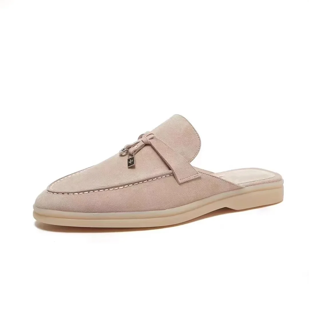 أحذية نسائية مريحة من الجلد سهلة الارتداء على الطراز القديم أحذية كاجوال مسطحة القاع لموسم الربيع أحذية فول ملابس خارجية