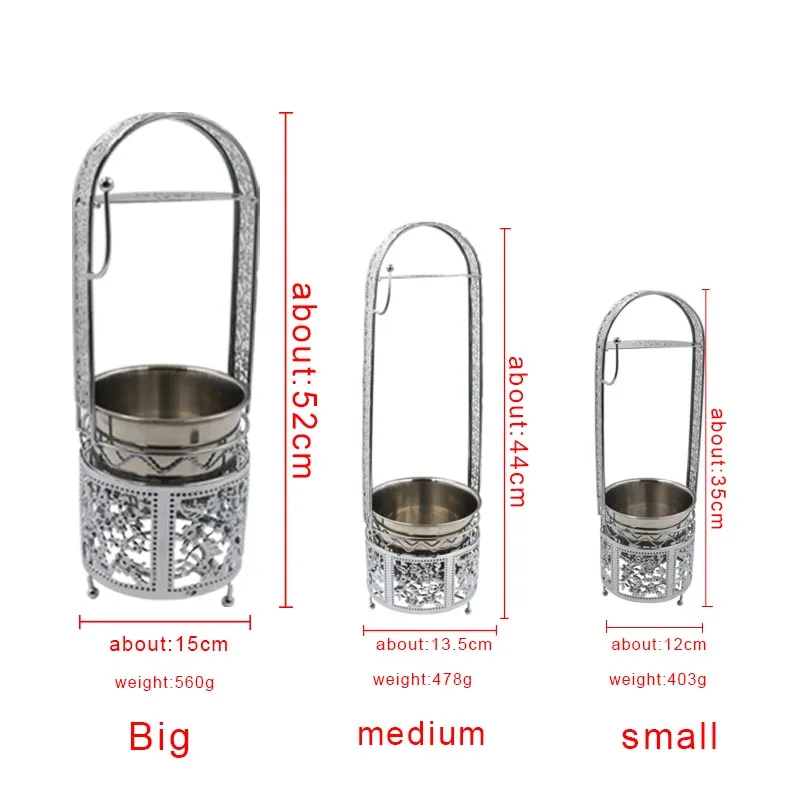 Hookah Basket Stainless Steel Metal Charcoal Holder Set Shisha Basket for Coals Narguile Sheesha Smoking Accessory Accessories