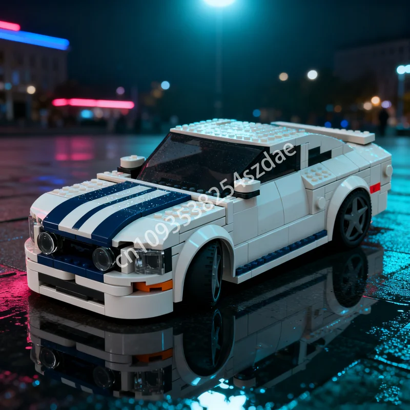 

349pcs MOC Forded Mustangesd Gen Shelby GT City Model Building Blocks Toy Construction DIY Brick Christmas Gift Kids Birthday