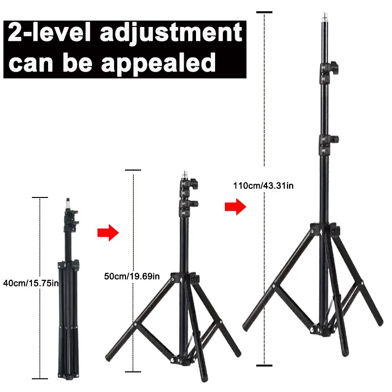 DITONG Projector Bracket Tripod with 1/4 Screw Photographic Lighting Stand Extendable 110cm for HY320mini Projector HY300 pro