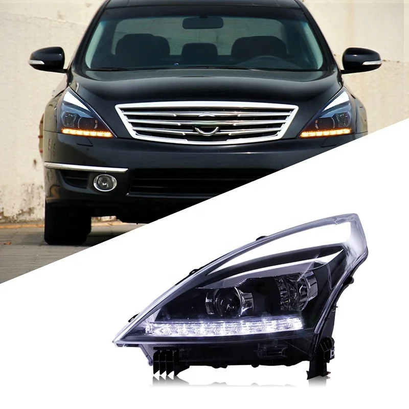 Suitable for Nissan TEANA 2008-2012 headlight assembly modification LED bicolor daytime running light