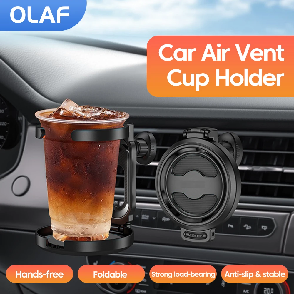 Olaf Car Air Vent Cup Holder Drink Coffee Bottle Holder Can Mounts Holders Beverage Ashtray Mount Stand Universal Accessories