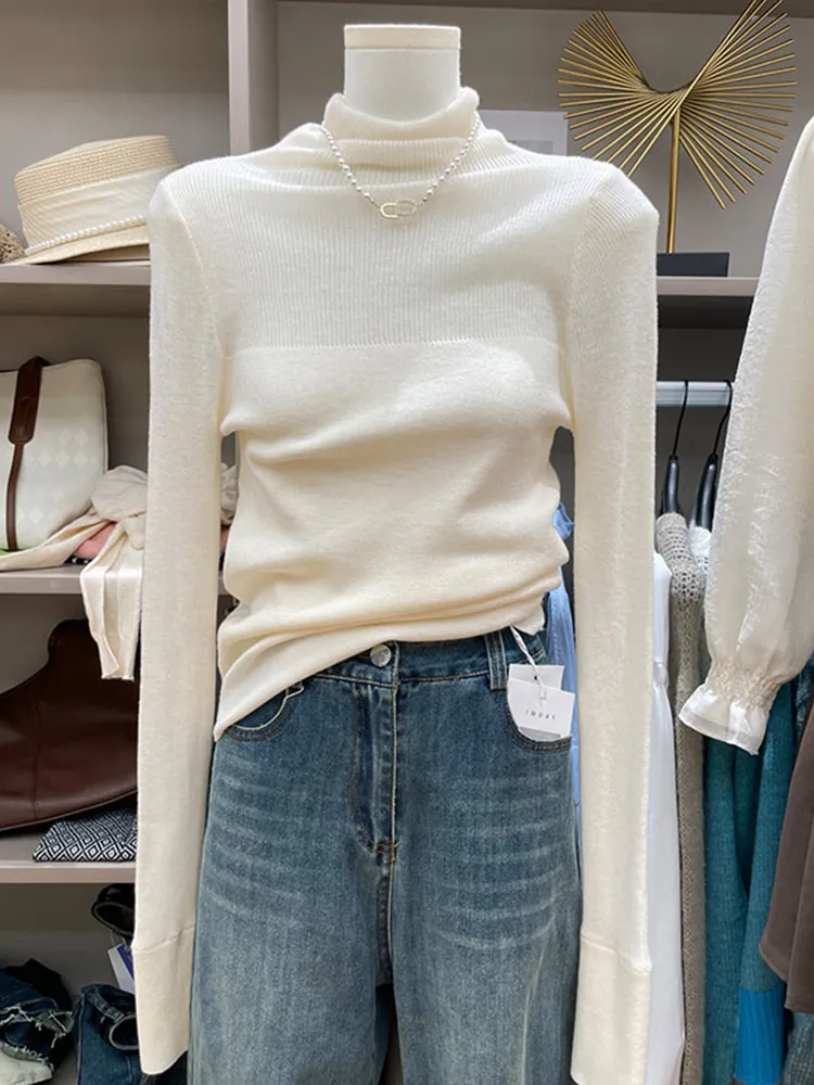 

Удобный длинный свитер светящегося цвета, модный вязаный базовый свитер irt Sli Slim Fit Crew Ne, модный свитер для поездок на работу