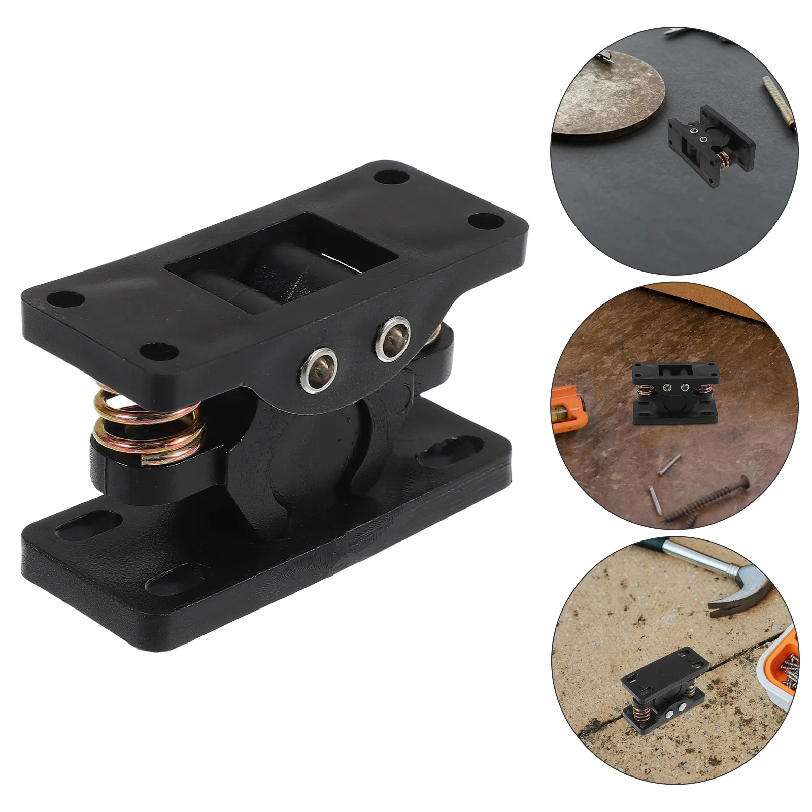 

Zinc Alloy Heavy Duty Door Latch Spring Catch for Closet Kitchen Cabinet Doors Black Double Roller Hardware for Closet