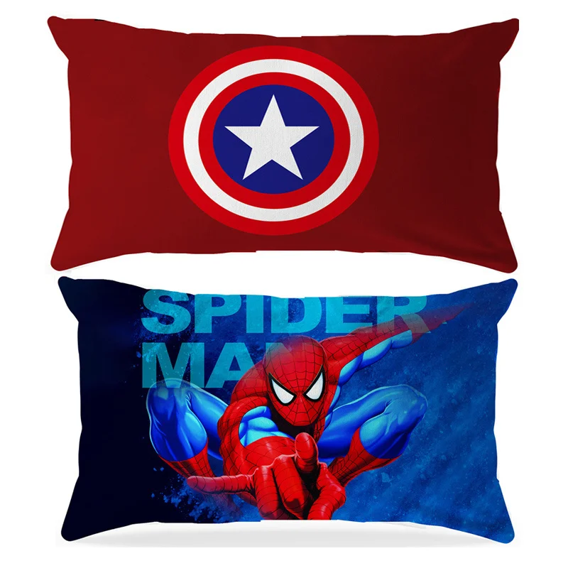 Disney Avengers Pillow Case Cushion Cover Spiderman Captain America Cartoon Children's Bedroom Boy Gift 40x65cm