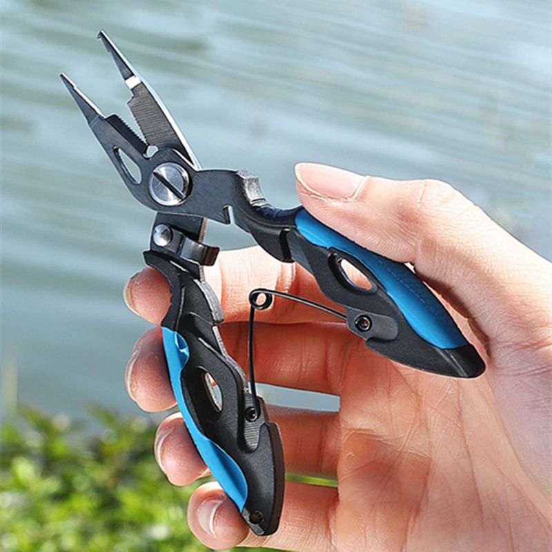 Y68 Multi-Functional Small Fishing Pliers Open Loop Hook Fishing Line Cutting Titanium Plating Pliers