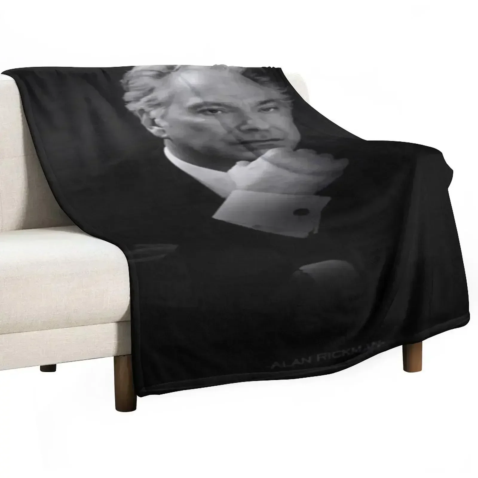 

Alan Rickman Throw Blanket Cozy Home Blanket Gift for Christmas Holiday