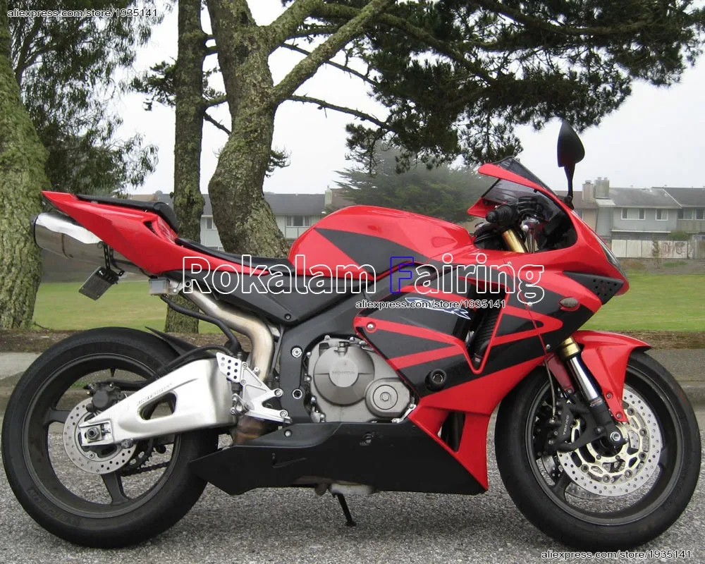 

Комплект обтекателей для мотоцикла Honda CBR600RR F5 2005-2006 (красно-черный, литье под давлением)