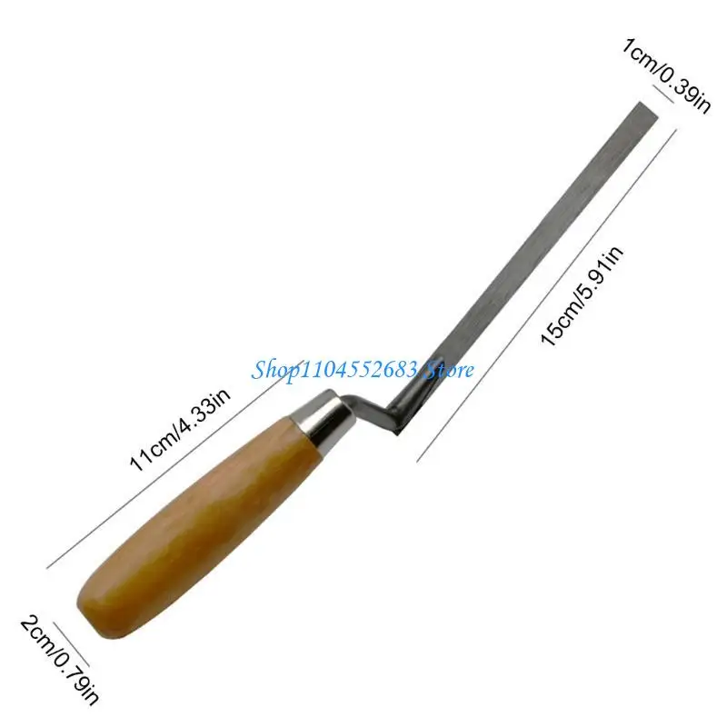 Y6GD 2Pcs Tuck Pointers Tuck Pointing Trowel with Handle Mortar Repair Tool Tuck