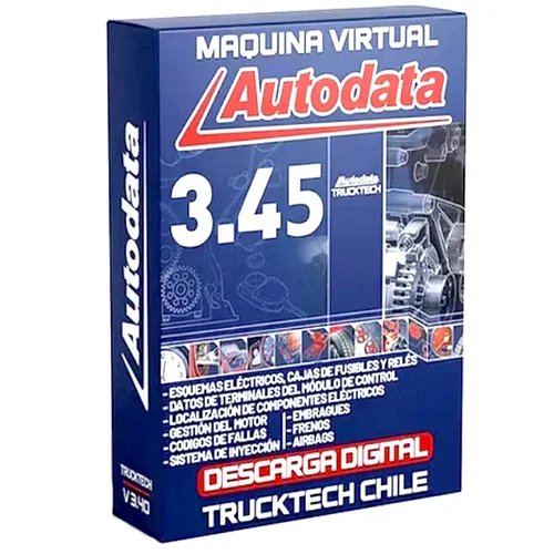 Imagen 1 del producto Software de Instalación de Datos de Vehículos Autodata 3.45 con Diagramas de Cableado - Guía de Video de Instalación Fácil para Automoción
